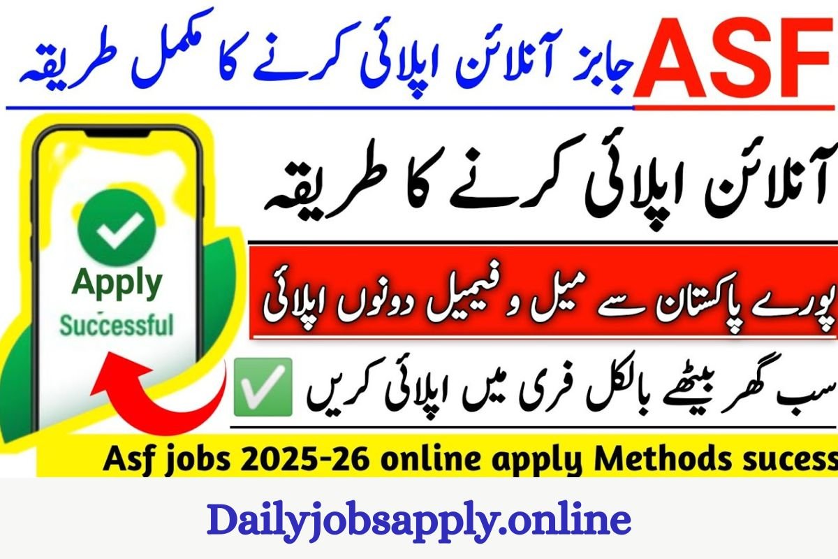 ASF Jobs 2026 in Pakistan