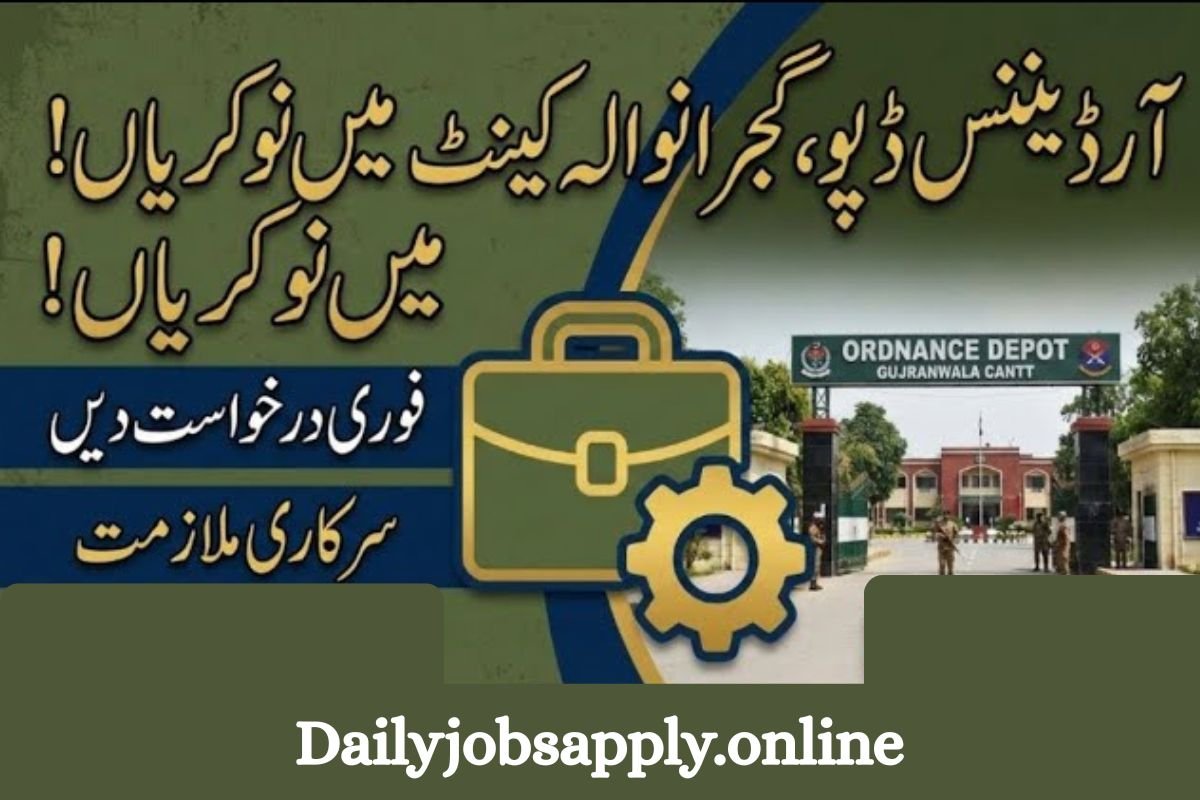 Ordnance Depot Gujranwala Cantt Jobs